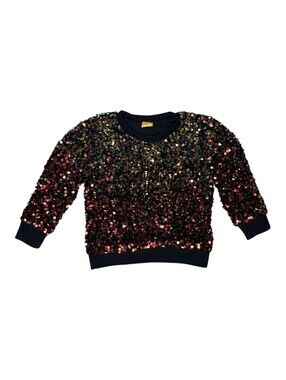 Bobo Choses Toddler Girls' Black Sequin Sweater Size 2-3 Years